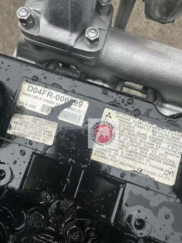 Дизельный двигатель Mitsubishi D04FR-006999 Дизельный двигатель Mitsubishi D04FR-006999
